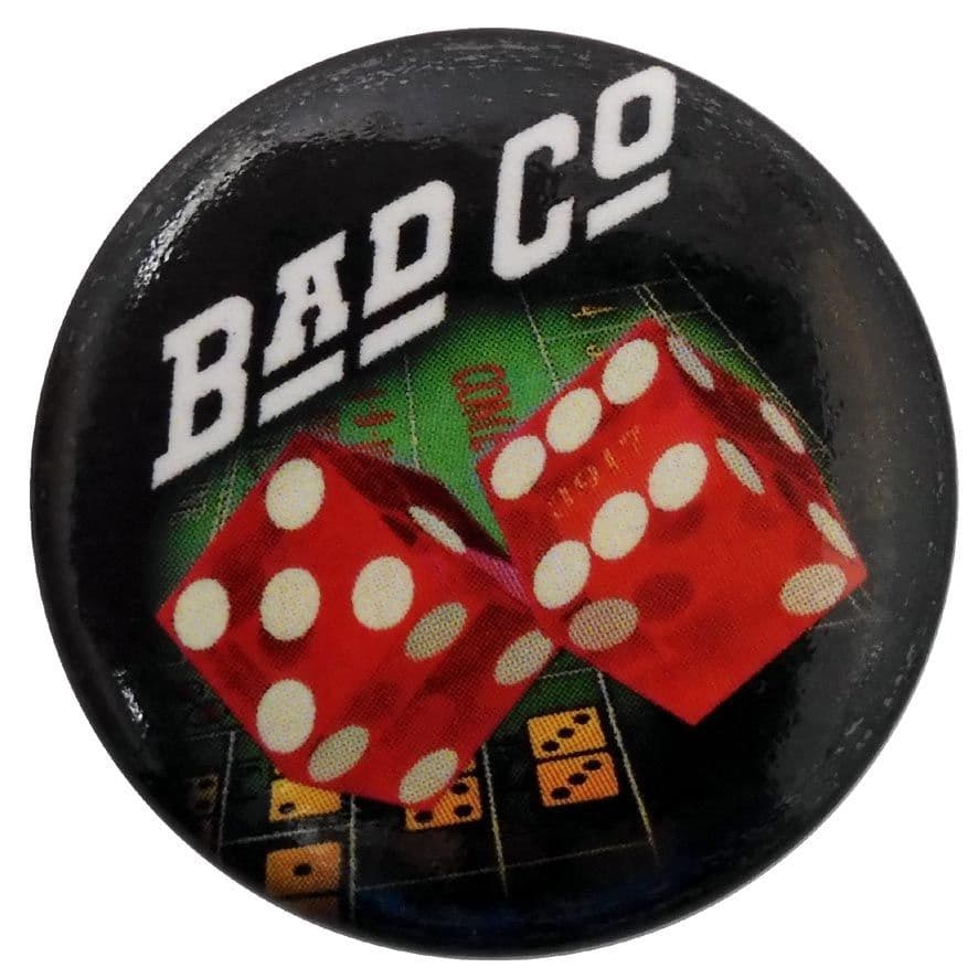 Bad Company - 'Dice' Button Badge – Rock by Mail
