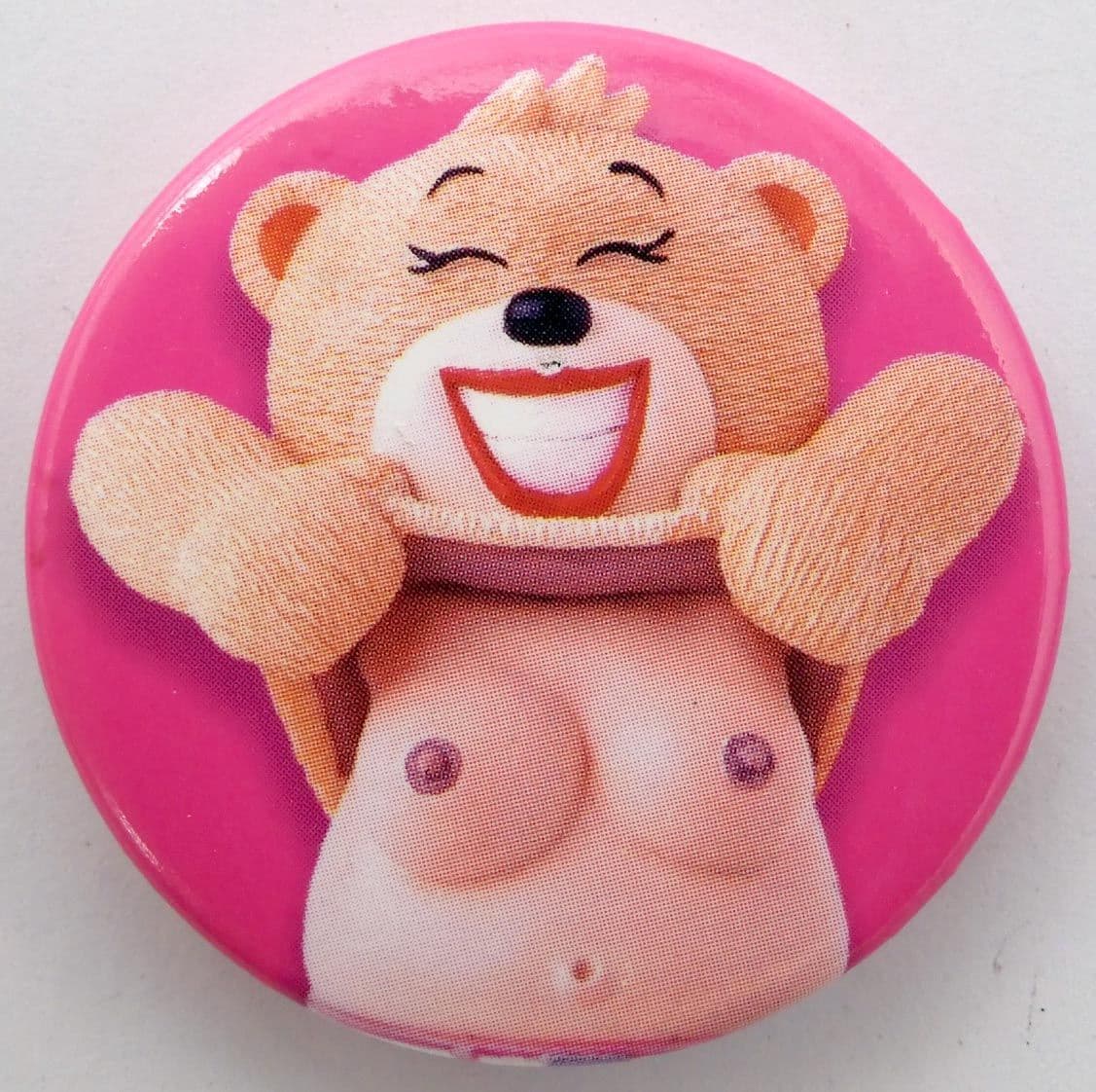 Bad Taste Bears - 'Flash -her' Large Button Badge