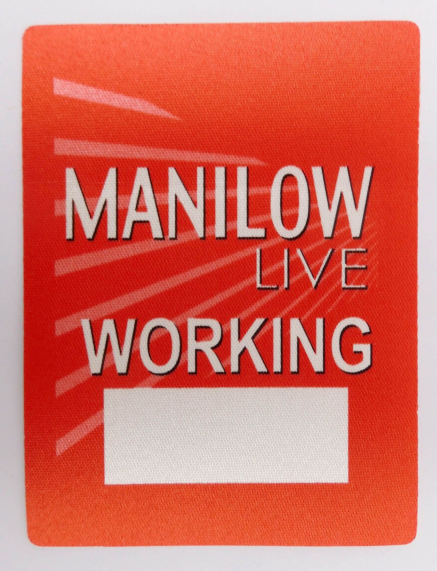Barry Manilow 'Live Working Red' OTTO Backstage Pass