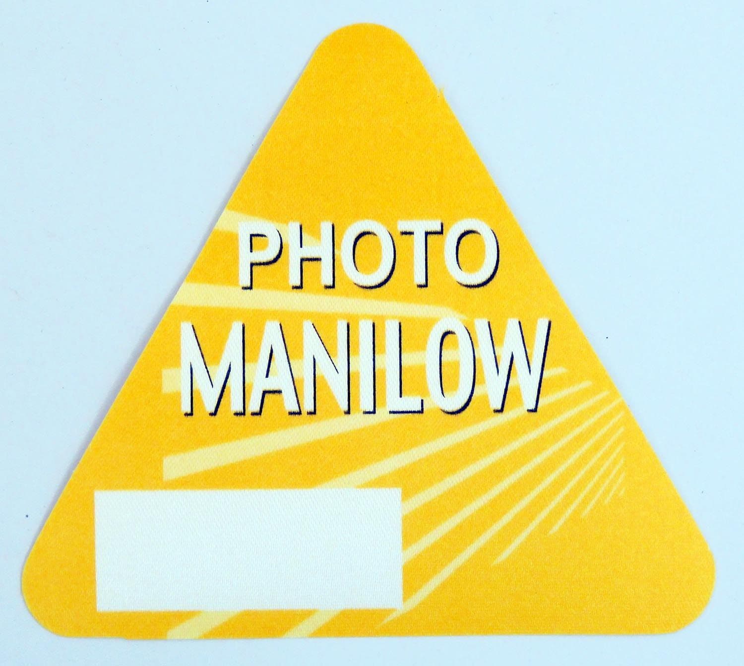 Barry Manilow 'Photo' Yellow OTTO Backstage Pass