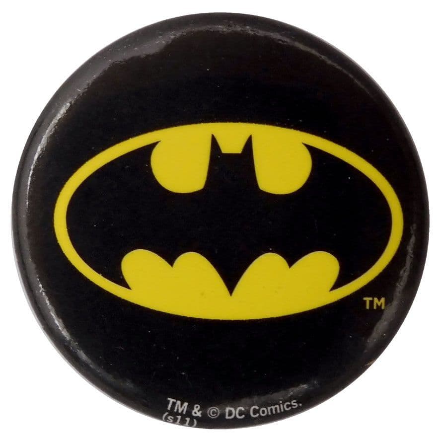Batman - 'Logo Black' Button Badge