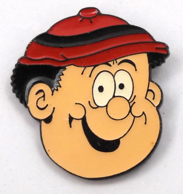 Bash Street Kids - 'Deathshead Danny' Enamel Badge * The Beano *