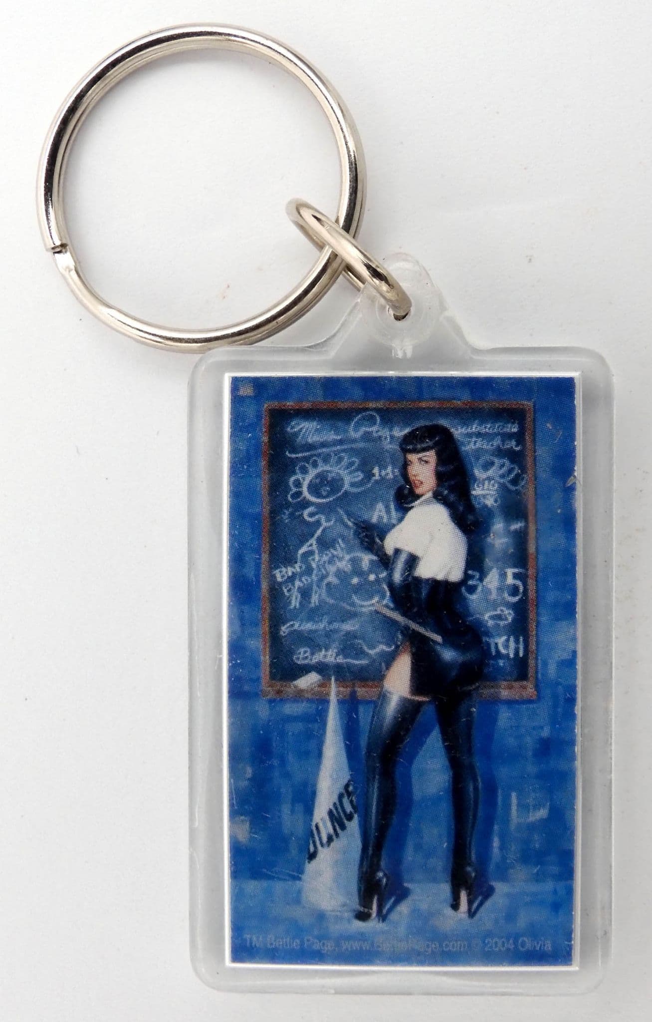 Bettie Page - 'Teacher' Keyring