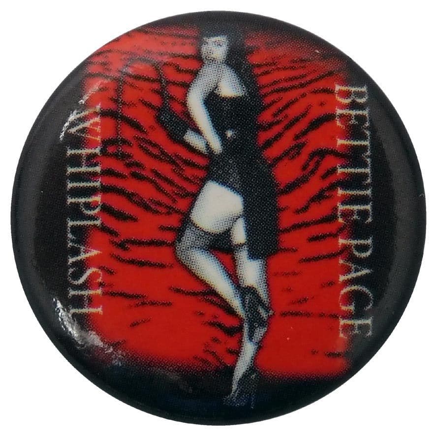 Bettie Page - 'Whiplash' Button Badge