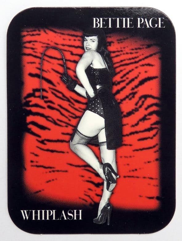 Bettie Page - 'Whiplash' Sticker