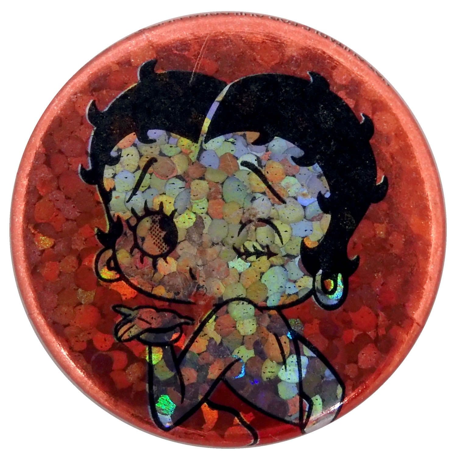 Betty Boop - Glittery Button Badge