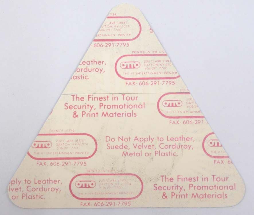 Billy Idol - 'Charmed Life 90 Crew' Backstage Pass