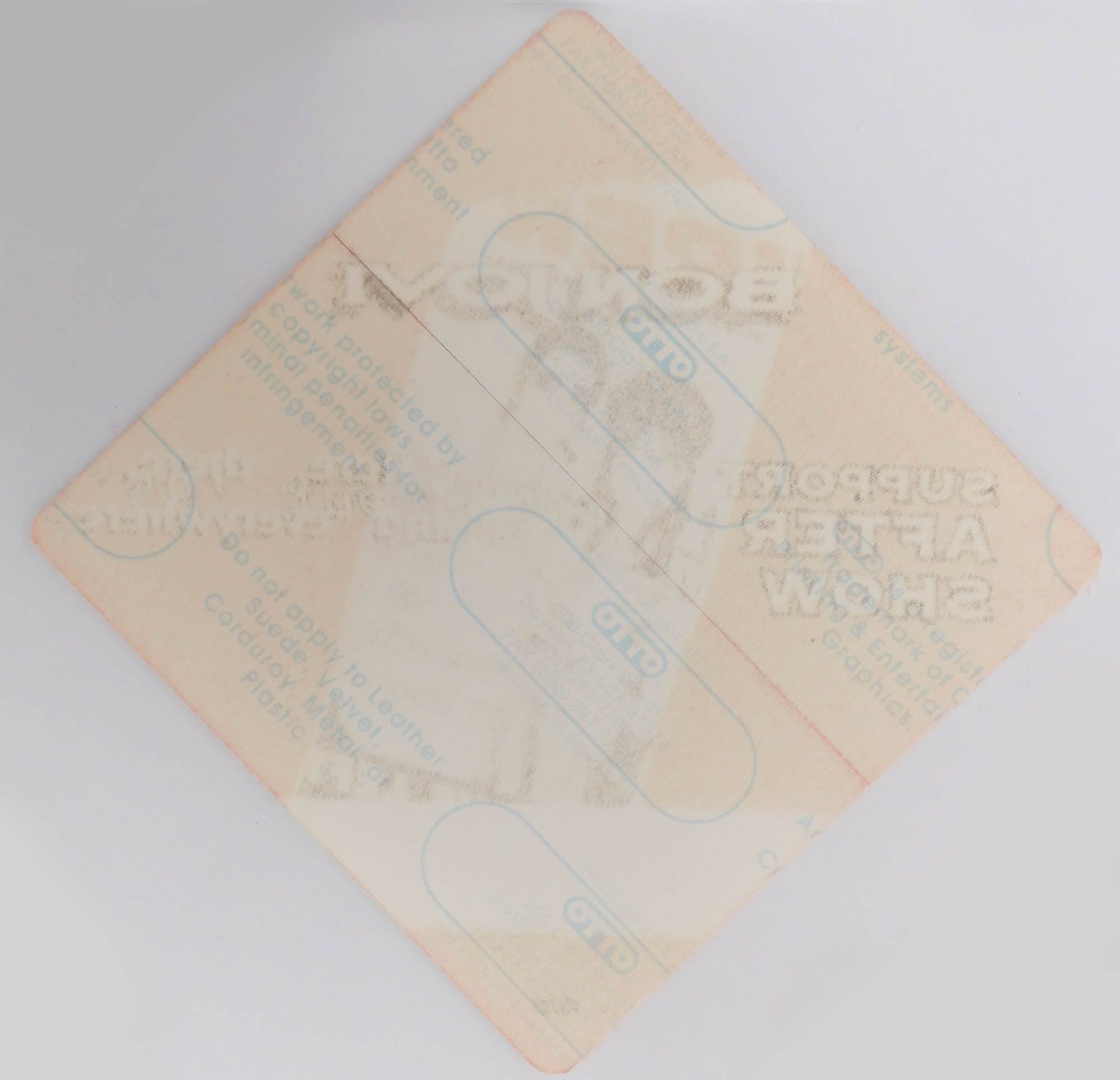 Bon Jovi - 'Here, There and Everywhere1995 Support After Show Red' OTTO Cloth 2Backstage Pass