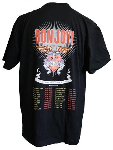 Bon Jovi - 'Lost Highway Tour' T.Shirt