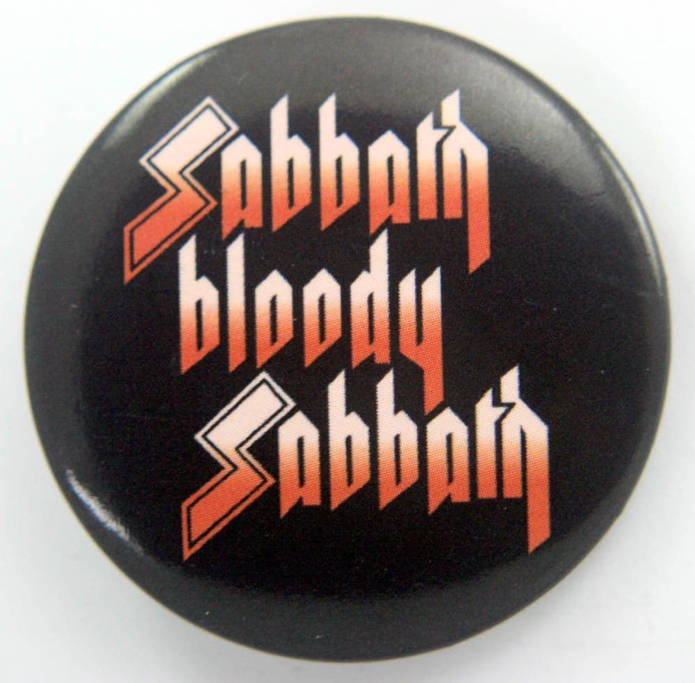 Black Sabbath - 'Sabbath Bloody Sabbath' Large Button Badge