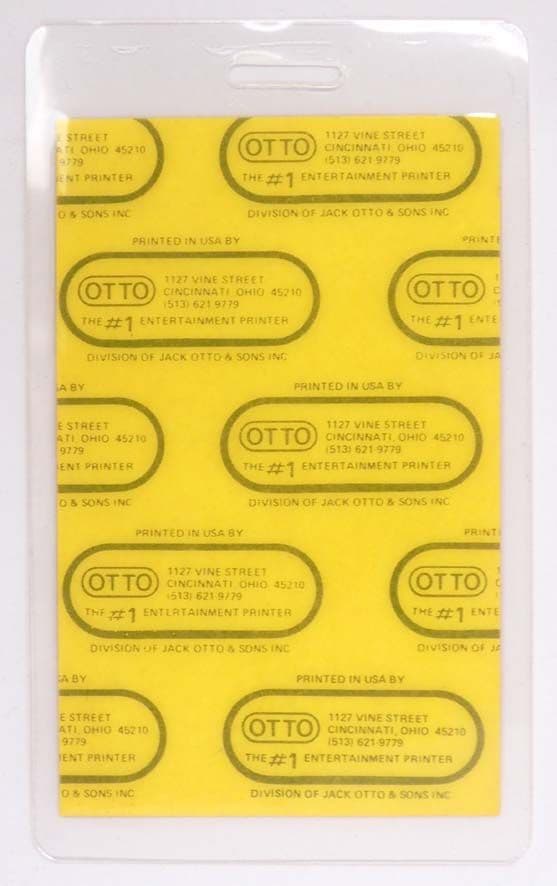 Black Sabbath - 'Seventh Star World Tour 1986 W.A.S.P. All Access' Vintage Laminated Backstage Pass