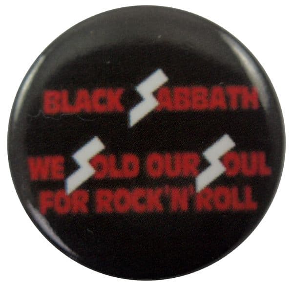 Black Sabbath - 'We Sold Our Souls' Button Badge