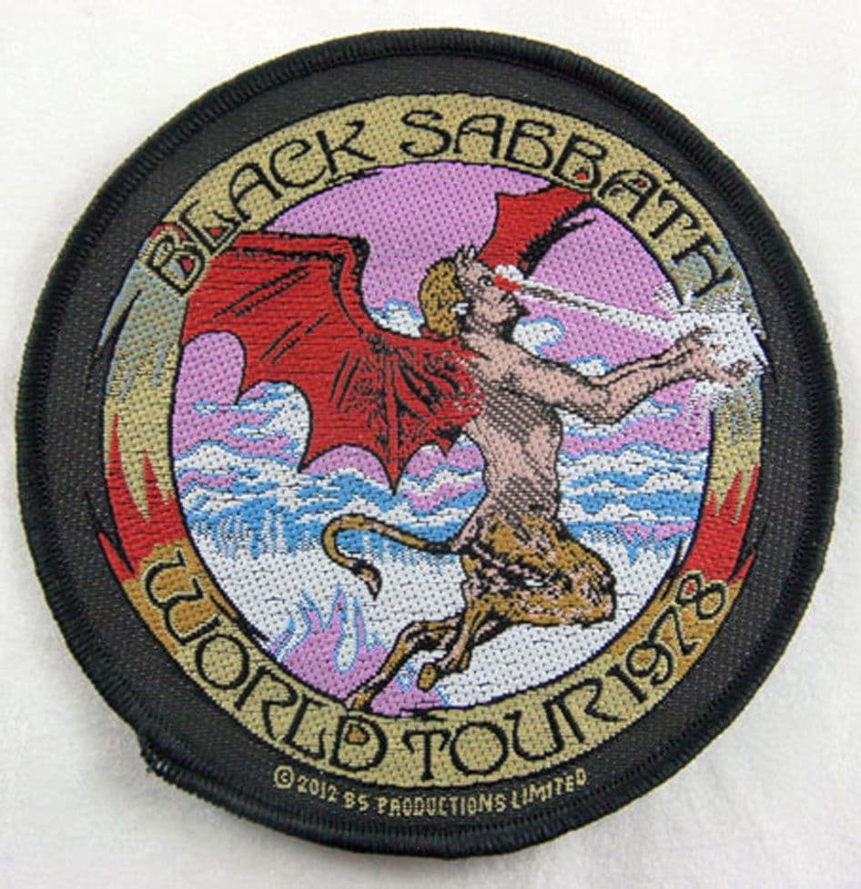 Black Sabbath - 'World Tour 1978' Woven Patch