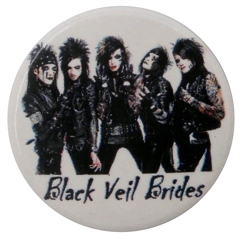 Black Veil Brides - 'Group White' Button Badge
