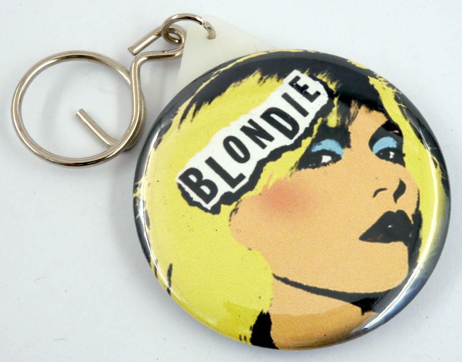 Blondie - 'Debbie Harry Pop Art' Large Round Mirror Keyring