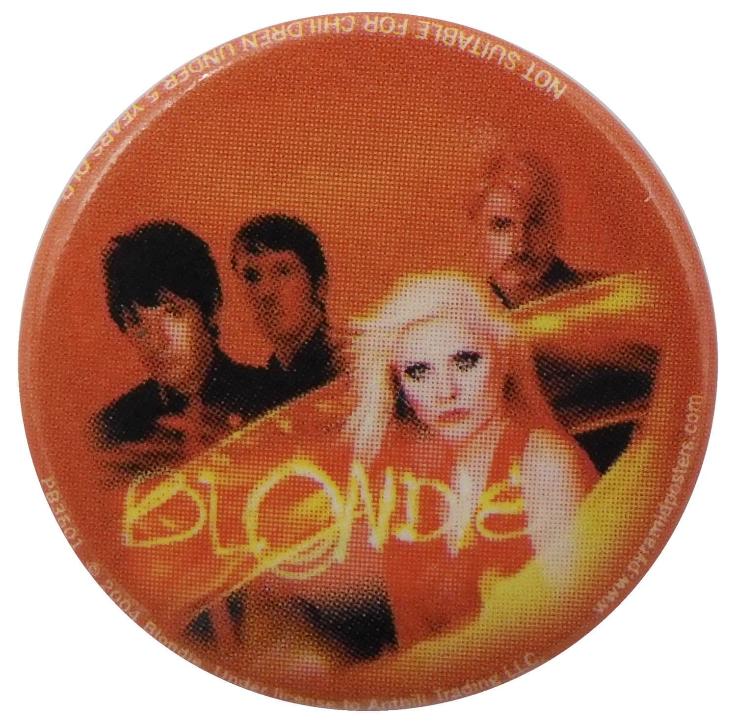 Blondie - 'Group Orange' Button Badge
