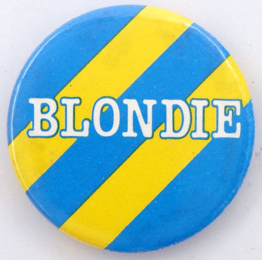 Blondie - 'Name Yellow & Blue' 32mm Badge