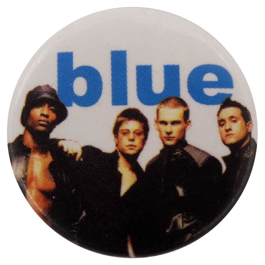 Blue - 'Group White' Button Badge