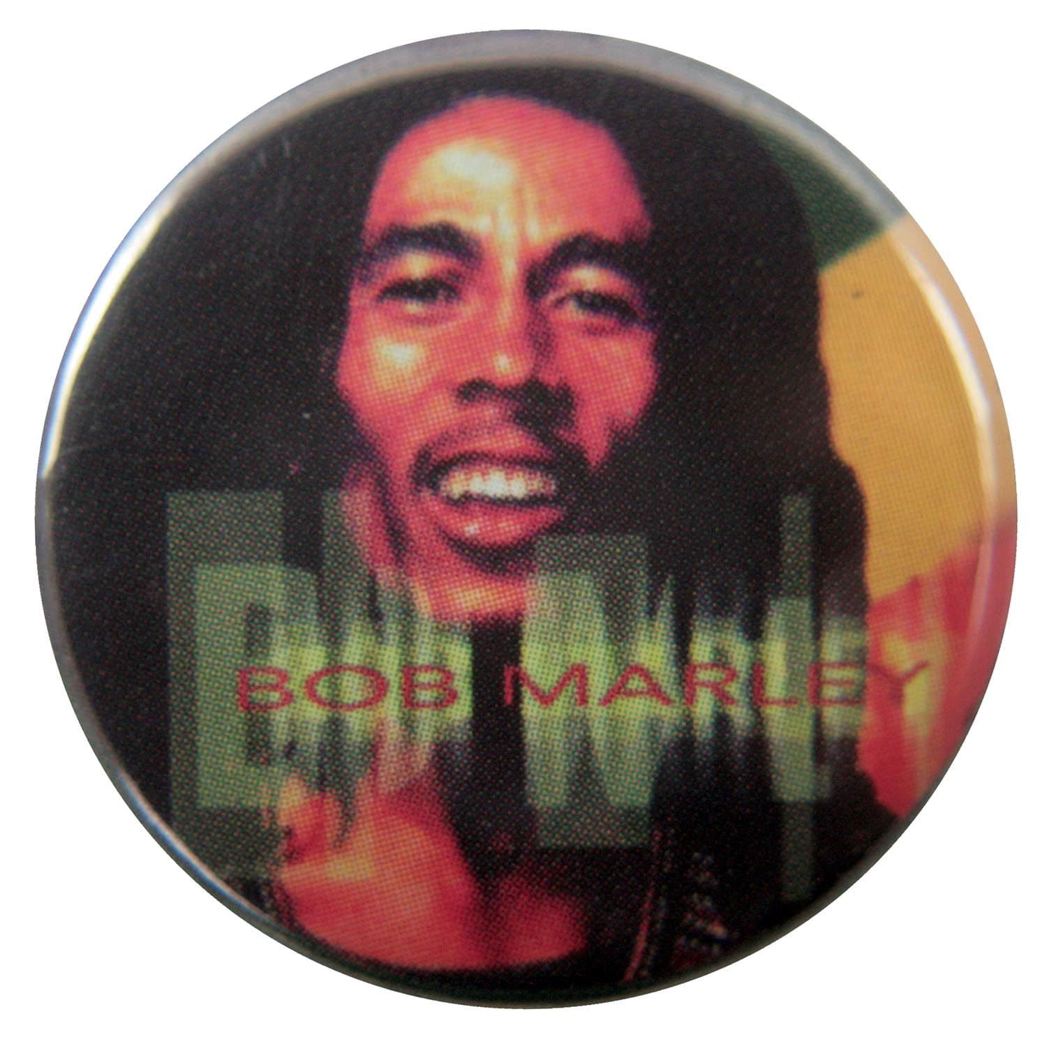 Bob Marley - 'Blurred Name' Button Badge
