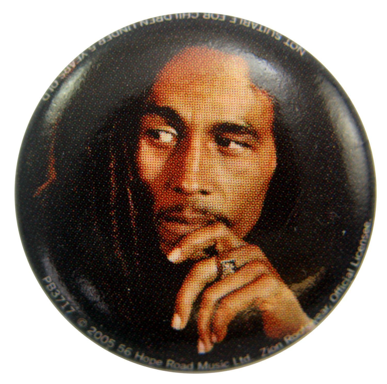 Bob Marley - 'Bob Hand' Button Badge