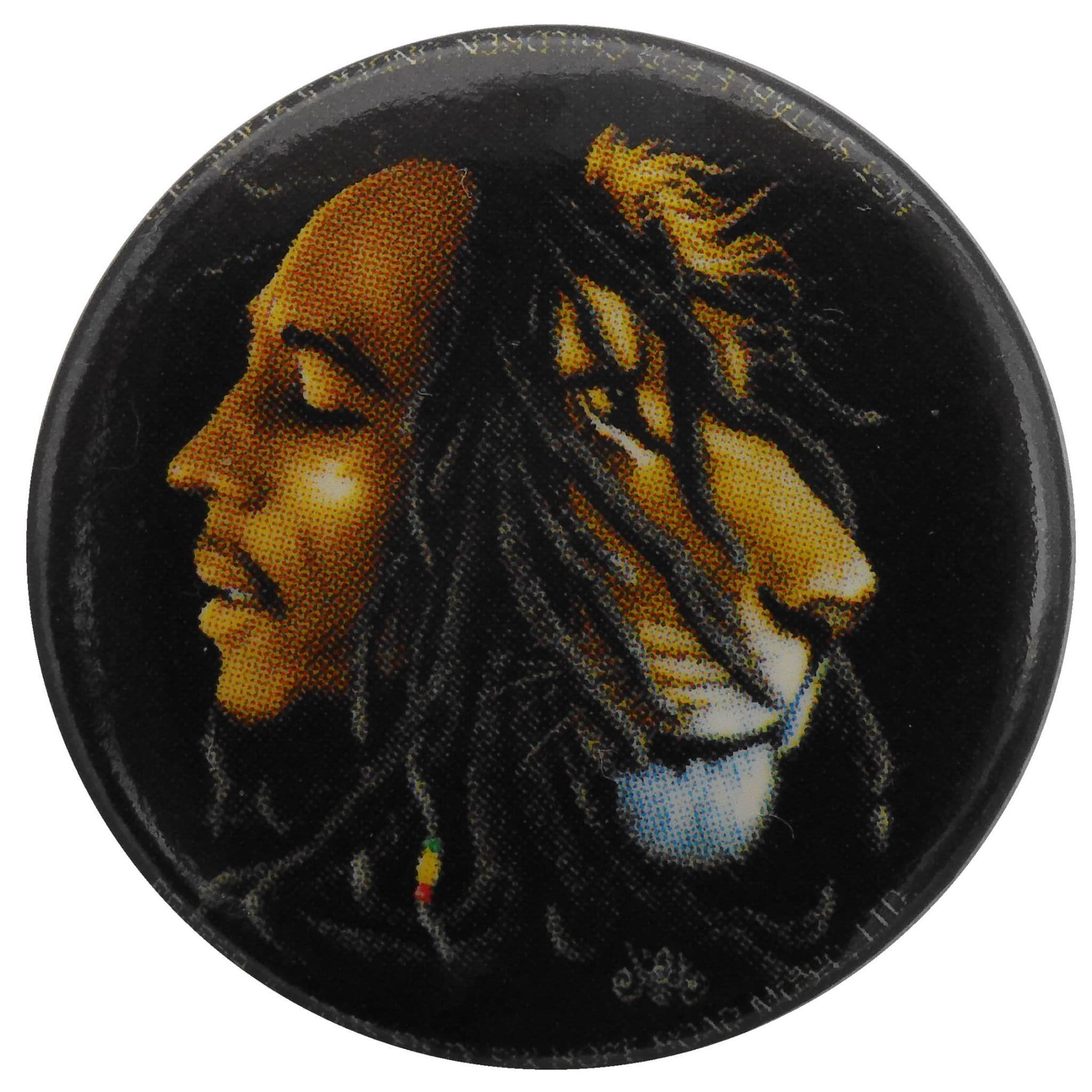 Bob Marley - 'Bob / Lion' Button Badge