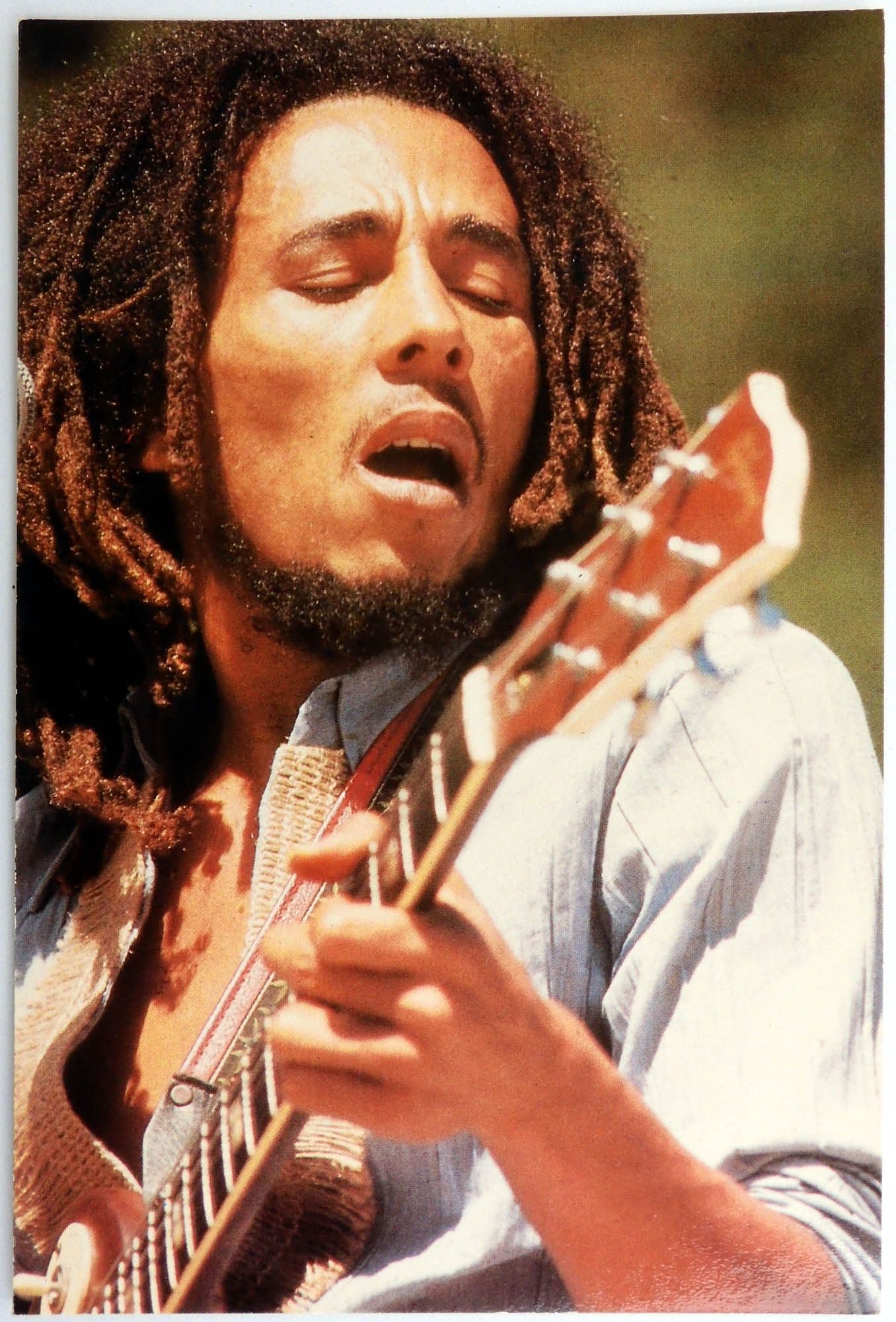 Bob Marley - 'Open Shirt' Postcard