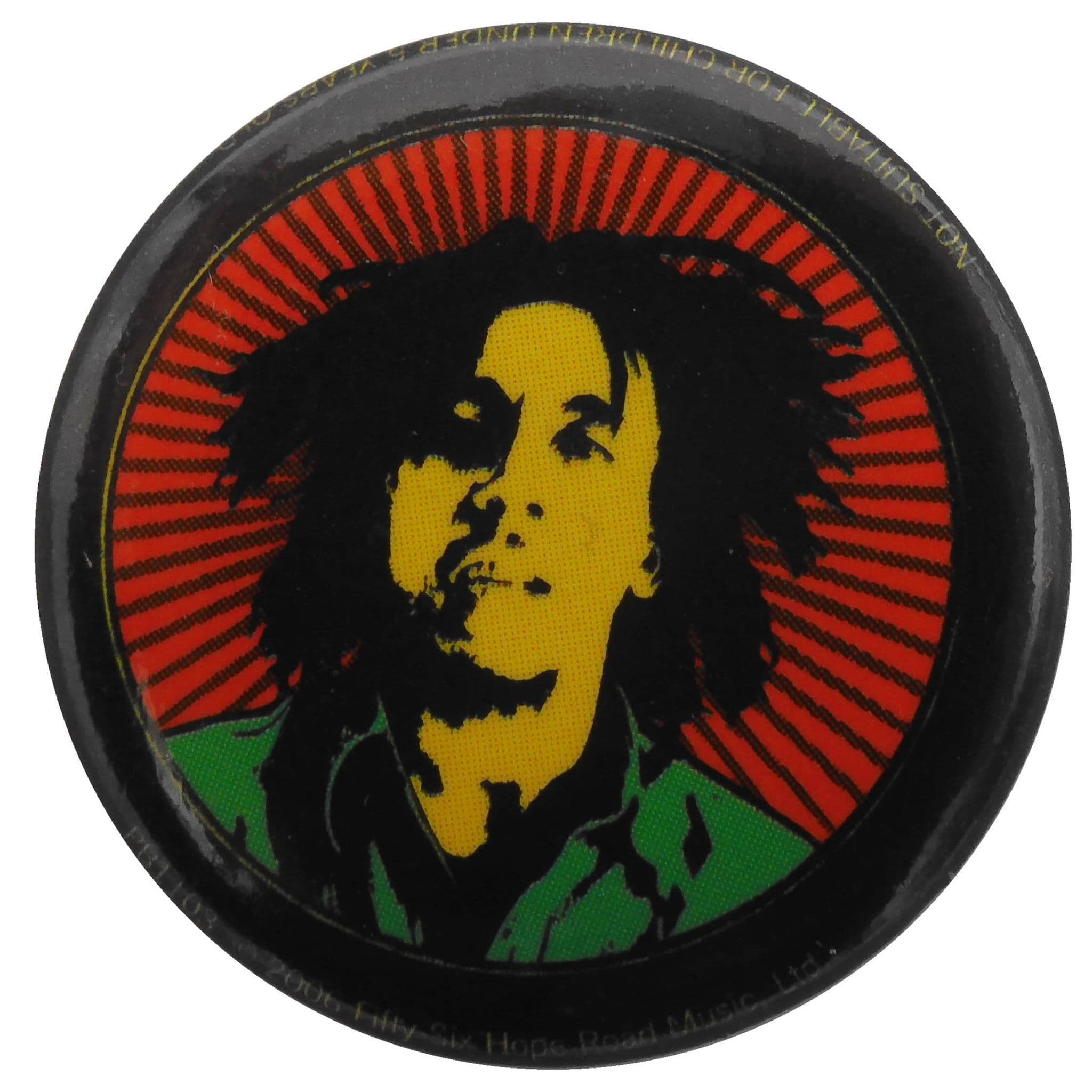 Bob Marley - 'Sunrays' Button Badge