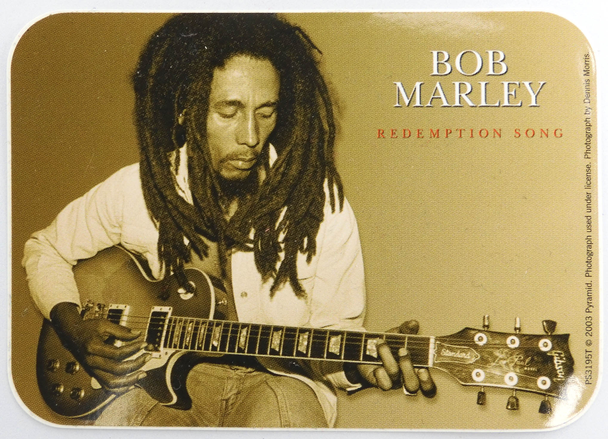 Bob Marley - 'Redemption Song' Sticker