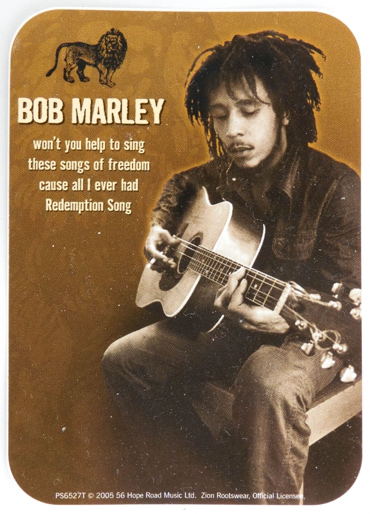 Bob Marley - 'Guitar' Sticker