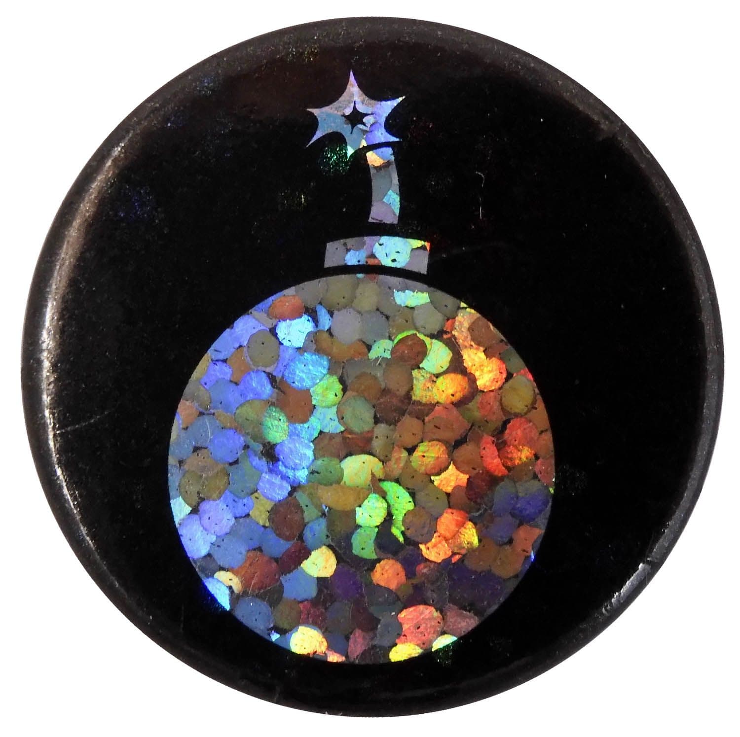 Bomb - Glittery Button Badge