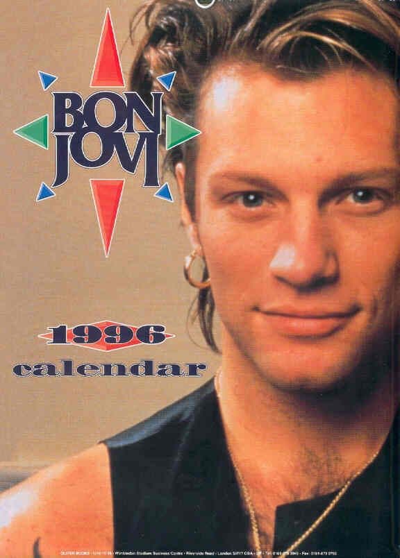 Bon Jovi - 1996 Calendar