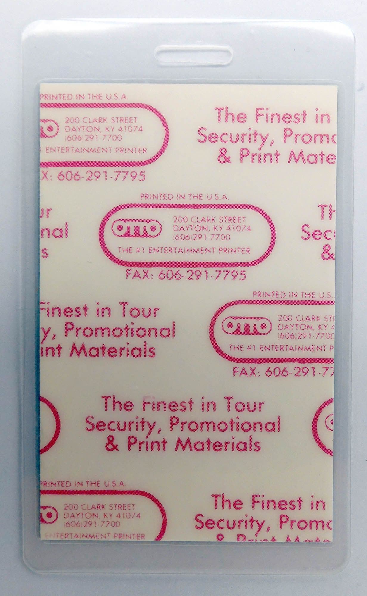 Bon Jovi - 'Jersey Syndicate 1988/89 Tour Giants Stadium Guest' Vintage Laminated Backstage Pass