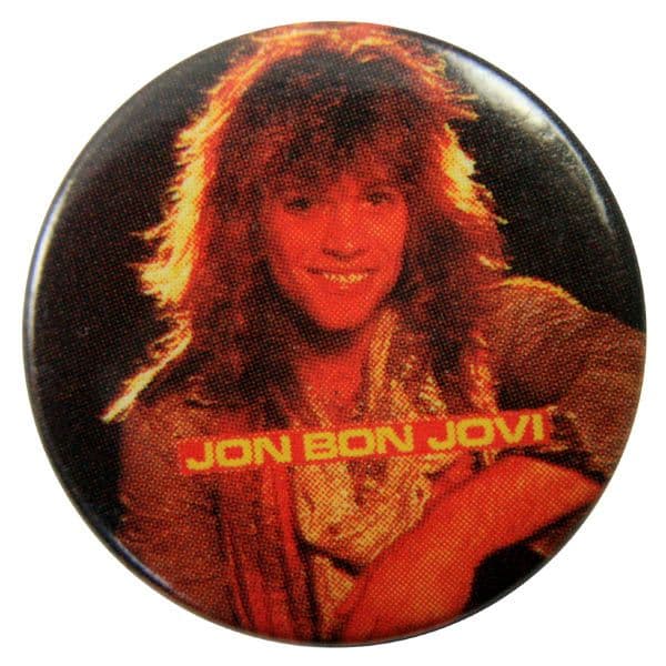 Bon Jovi - 'Jon Bon Jovi Black' Button Badge