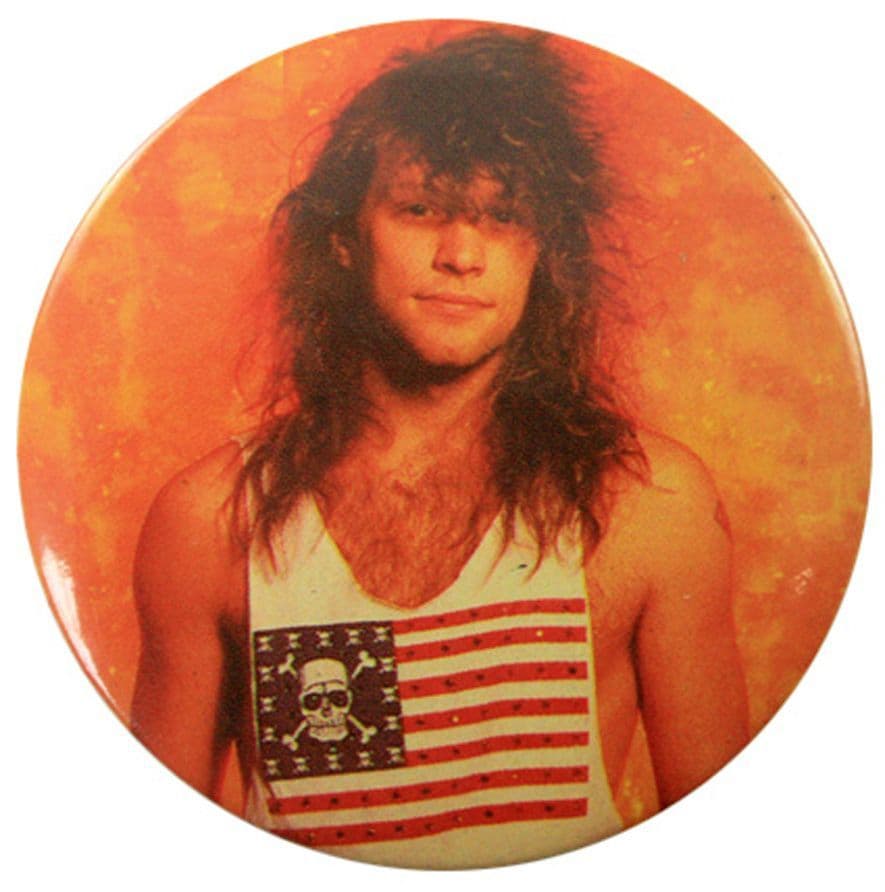 Bon Jovi - 'Jon Flag T.Shirt' 56mm Badge
