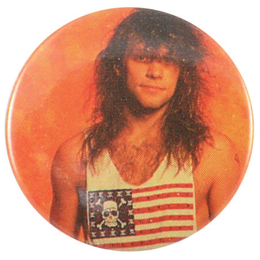 Bon Jovi - 'Jon Flag T.Shirt' Button Badge