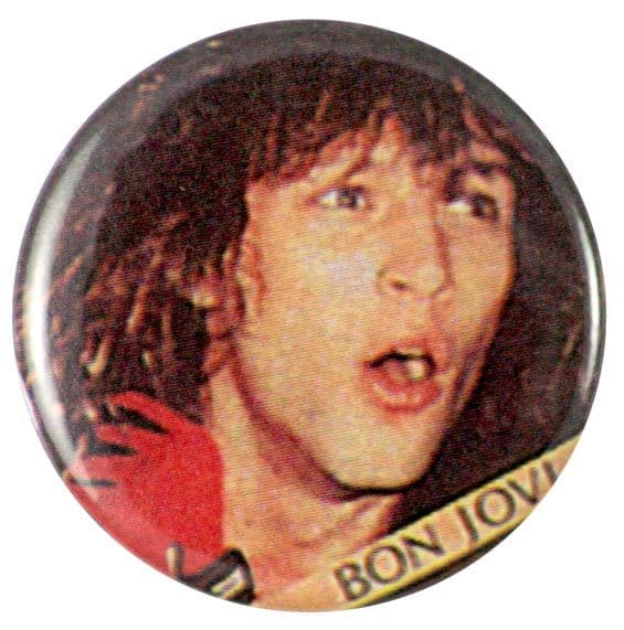 Bon Jovi - 'Jon Red Glove' Button Badge