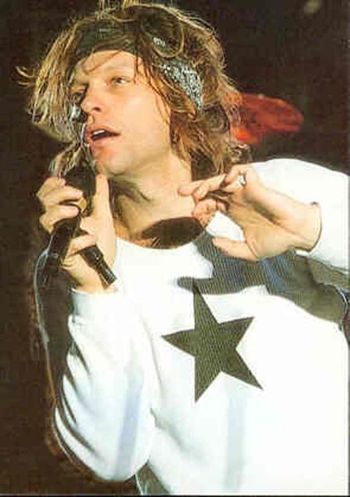 Bon Jovi - 'Jon Star Sweatshirt' Postcard