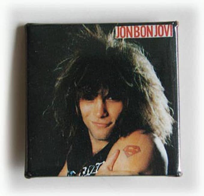 Bon Jovi - 'Jon Tattoo' Square Badge