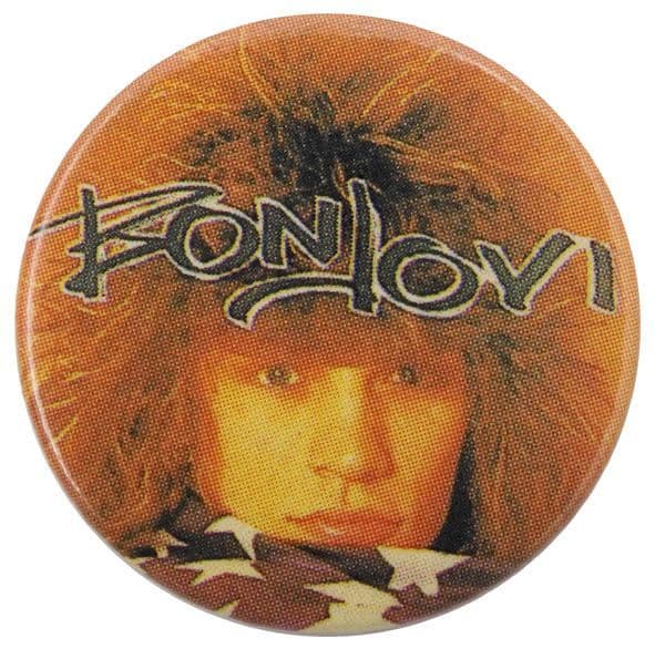 Bon Jovi - 'Jon with Flag' Button Badge