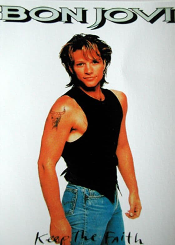 Bon Jovi - 'Keep the Faith Jon' Postcard
