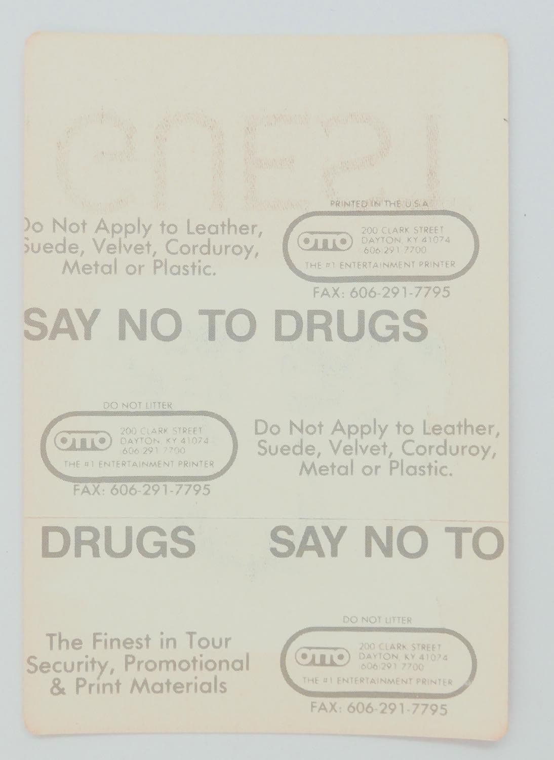 Bon Jovi - 'New Jersey Syndicate Tour 1998 Guest' Red OTTO Backstage Pass