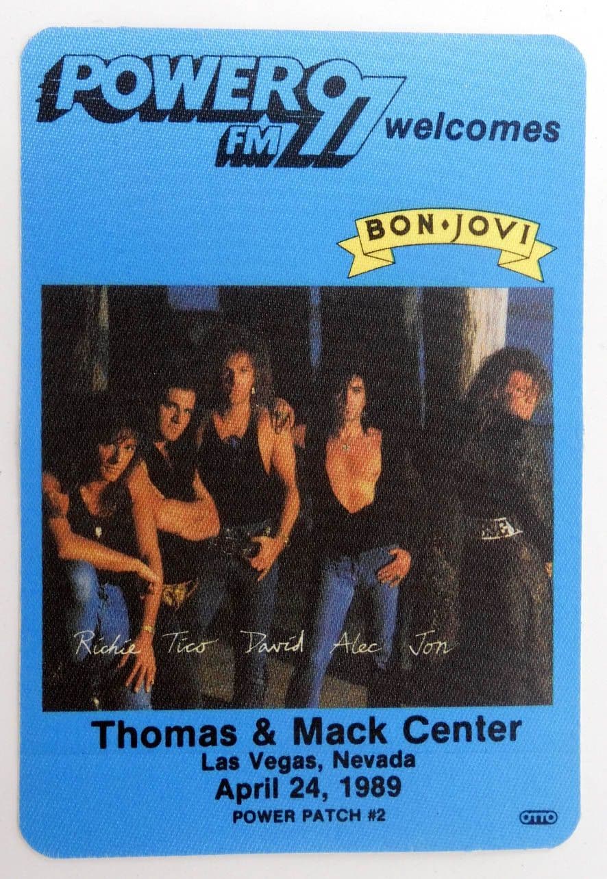 Bon Jovi - 'Thomas & Mack Center April 24  1989' Welcome Pass