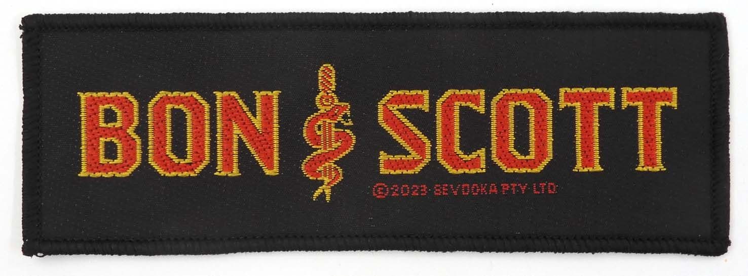 Bon Scott - 'Logo' Woven Patch (AC/DC)