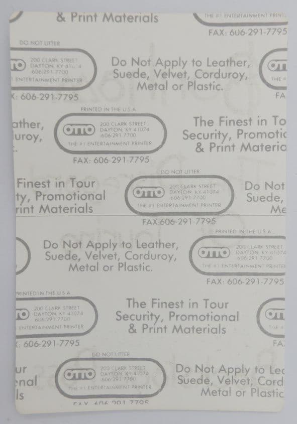 Bonham - 'The Disregard of Touring 1989 Silver' OTTO Backstage Pass