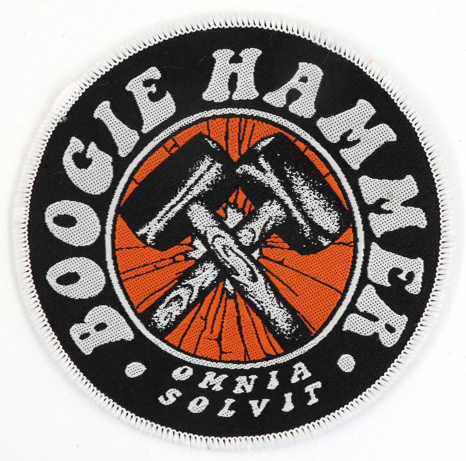 Boogie Hammer - 'Omnia Solvit' Woven Patch