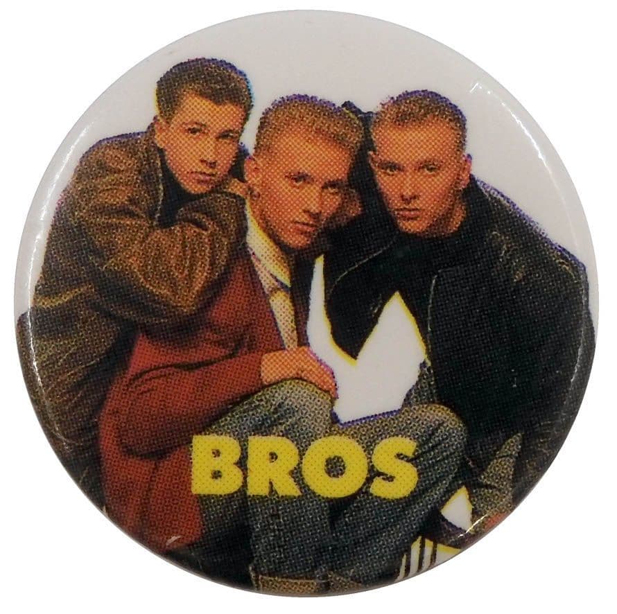 Bros - 'Group Hunched Up' Button Badge