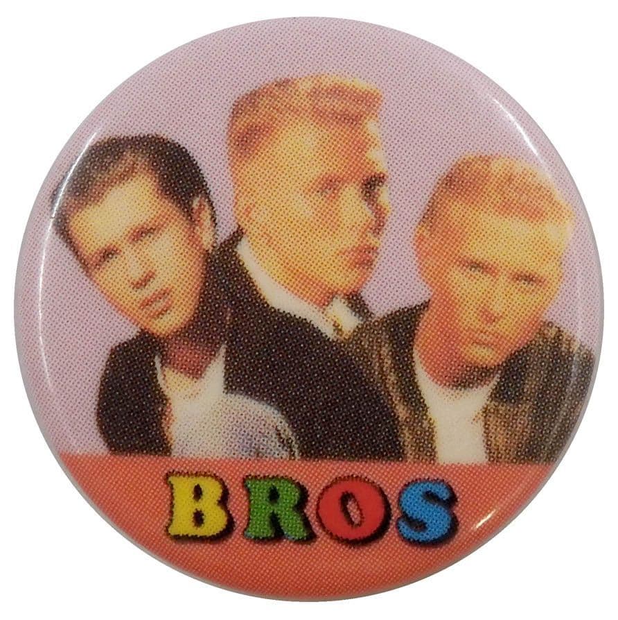 Bros - 'Group Pink' Button Badge