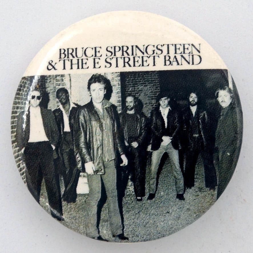 Bruce Springsteen and the E Street Band - 'Group' Vintage Large Button Badge