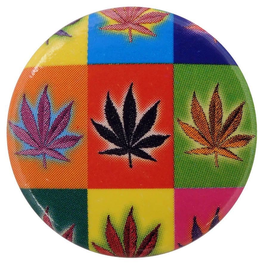 Cannabis - 'Warhol Style' Button Badge