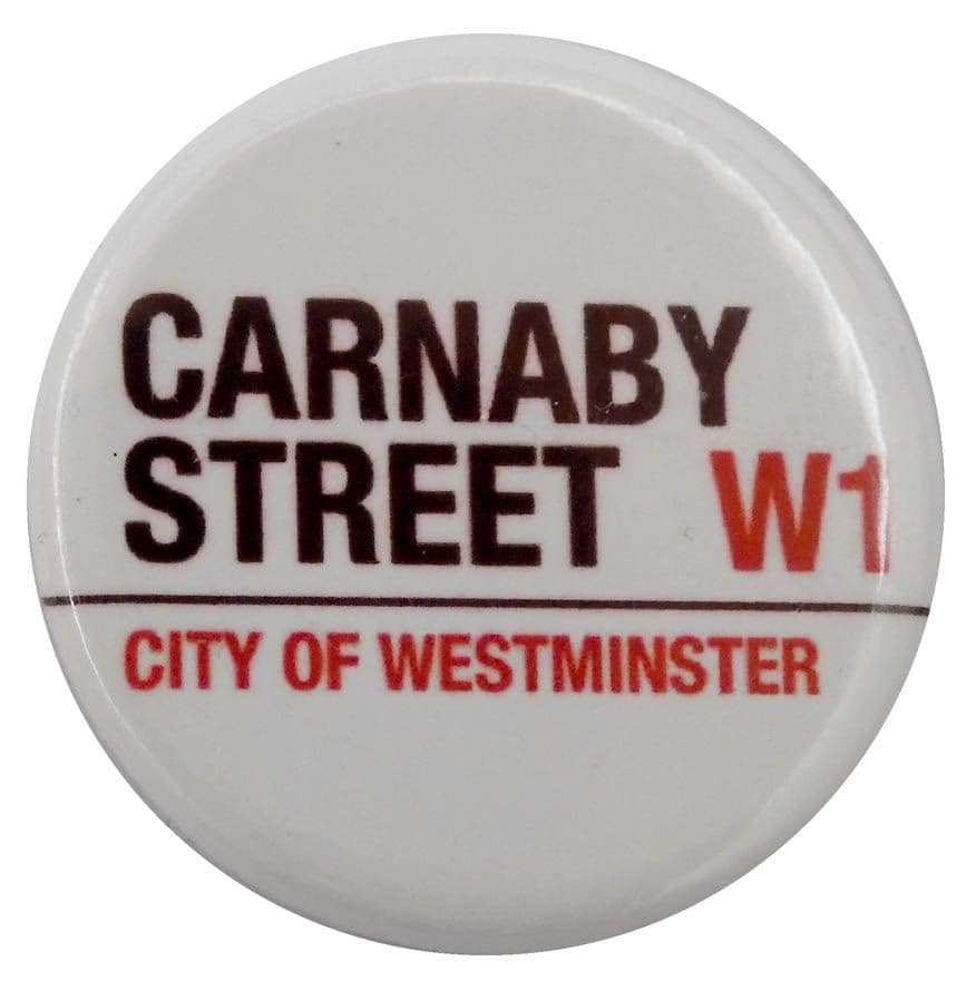 Carnaby Street W1 - Button Badge
